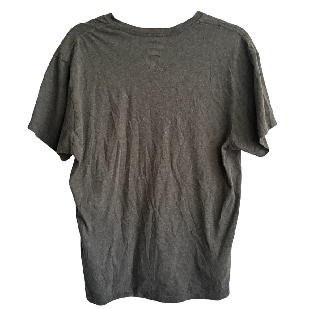 Polo Ralph Lauren Mens V Neck Tee L Charcoal Gray Black Shirt T Shirt - Picture 2 of 4